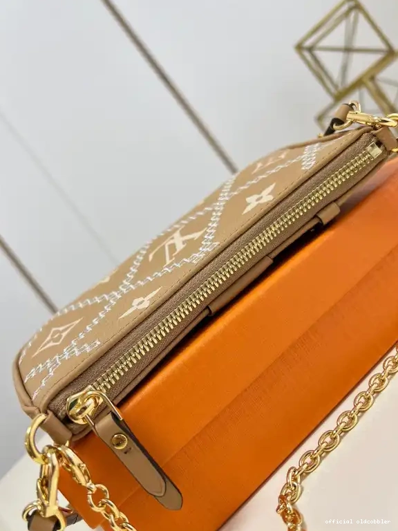 Official oldcobbler EASY LOUIS STRAP POUCH VUITTON ON 0628
